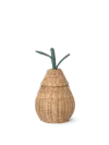 Ferm Living Natural Pear Braided Rattan Storage 30cm