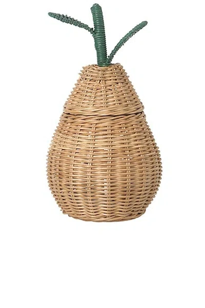 Ferm Living Pear Braided Storage In Brown