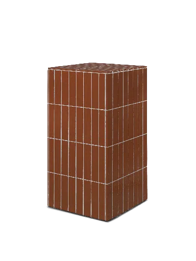 Ferm Living Pillar Pedestal In Brown