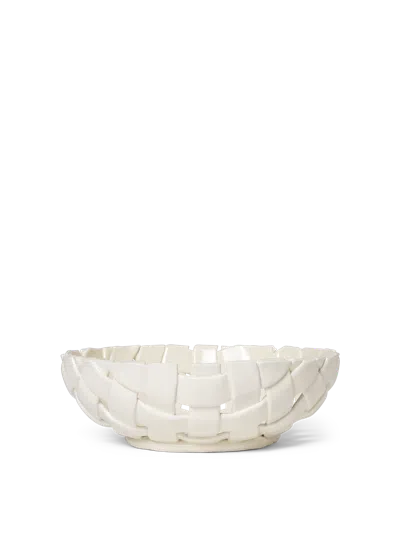 Ferm Living Plait Bowl In White