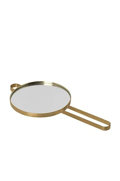 Ferm Living Poise Hand Mirror In Gold