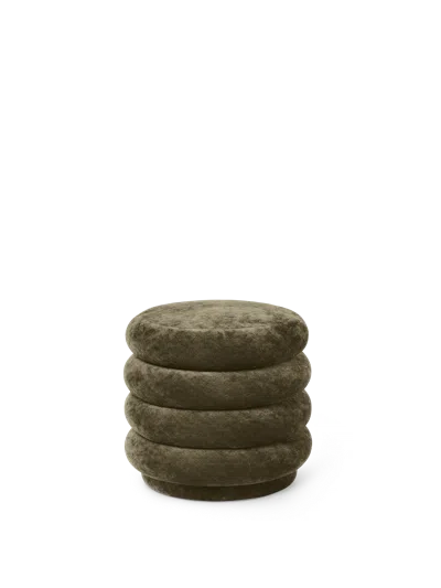 Ferm Living Pouf Round In Green