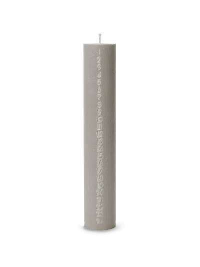 Ferm Living Pure Advent Candle In Gray