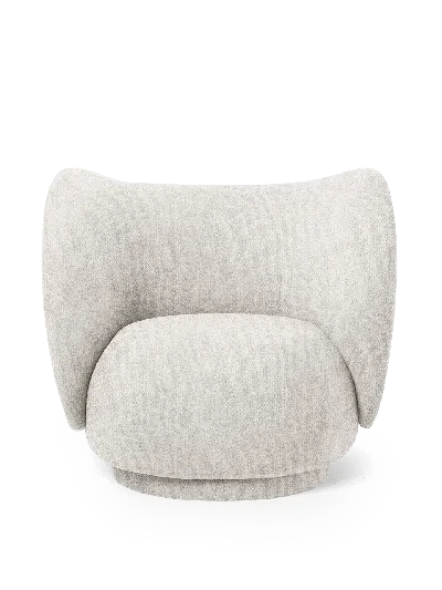 Ferm Living Rico Lounge Chair In Gray