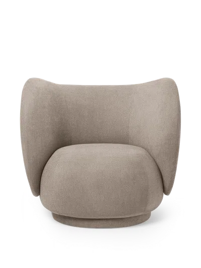 Ferm Living Rico Lounge Chair In Neutral