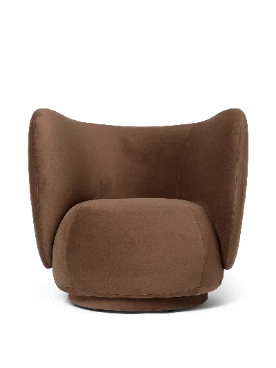 Ferm Living Rico Lounge Chair In Brown