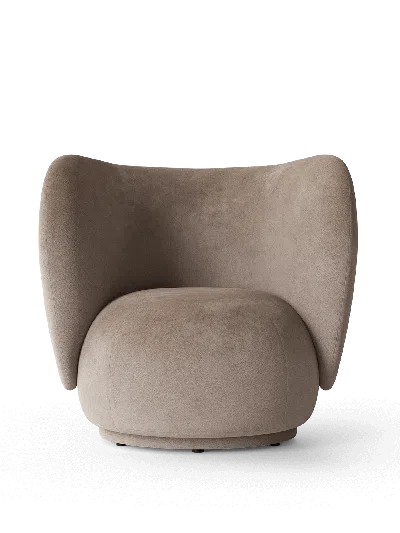 Ferm Living Rico Lounge Chair In Gray
