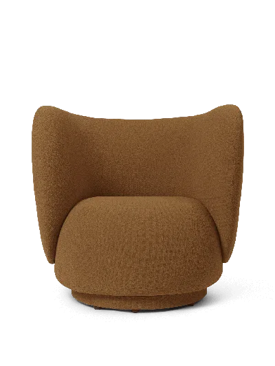Ferm Living Rico Lounge Chair In Brown