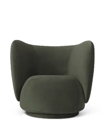 Ferm Living Rico Lounge Chair In Green