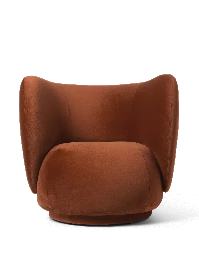 Ferm Living Rico Lounge Chair In Brown