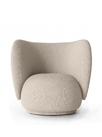 Ferm Living Rico Lounge Chair In Neutral