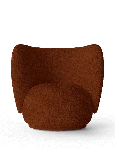 Ferm Living Rico Lounge Chair In Orange