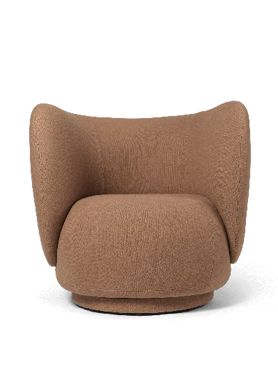 Ferm Living Rico Lounge Chair In Brown