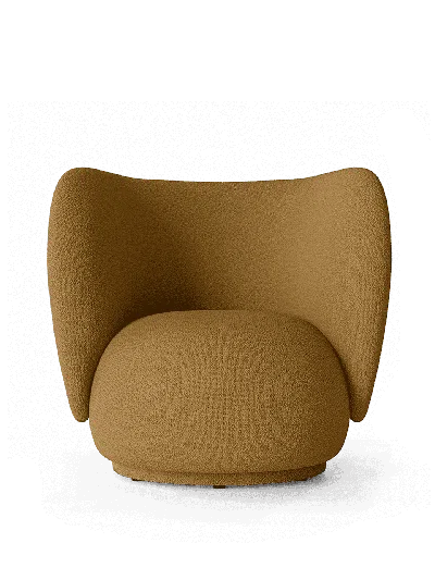 Ferm Living Rico Lounge Chair In Green