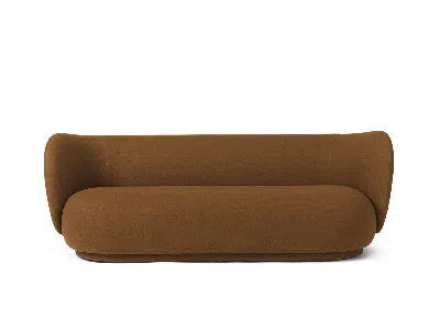 Ferm Living Rico Sofa 3 In Brown