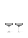Ferm Living Ripple Champagne Saucers (set Of 2)