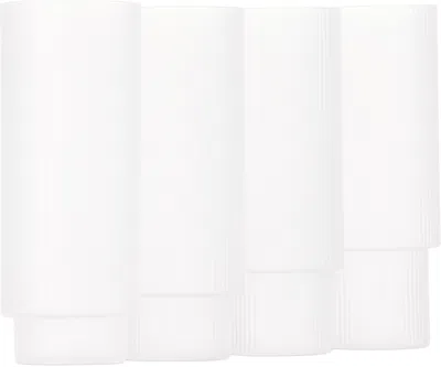 Ferm Living Ripple Long Drink Glasses Set, 4 Pcs In White