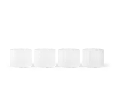 Ferm Living Ripple Low Glasses In White