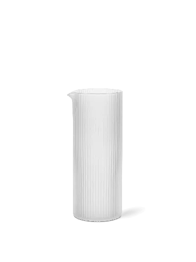 Ferm Living Ripple Milk Jug In White