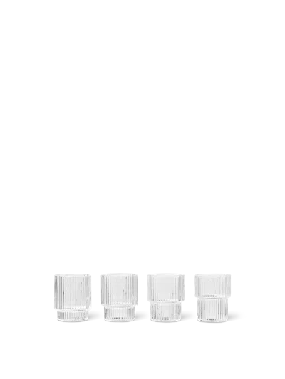 Ferm Living Ripple Small Glasses In White