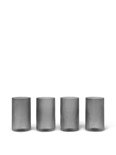 Ferm Living Ripple Verrines In Gray