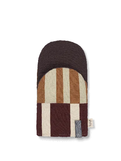 Ferm Living Section Oven Mitt In Brown