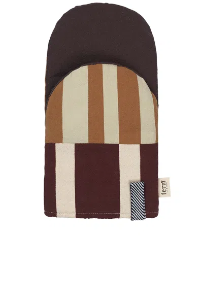 Ferm Living Section Oven Mitt In Brown