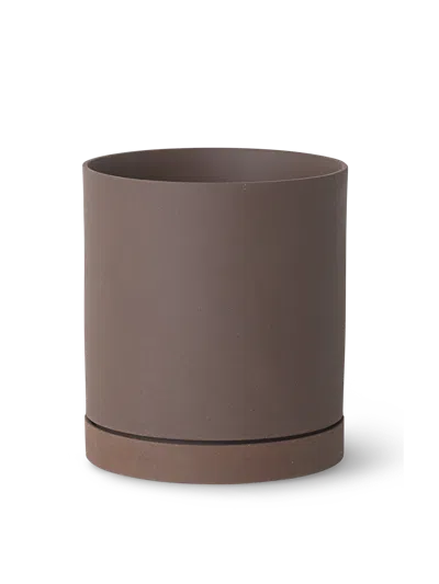 Ferm Living Sekki Pot In Brown
