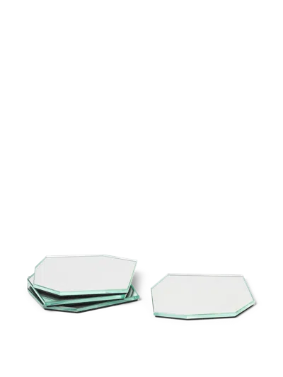 Ferm Living Shard Coasters In Green