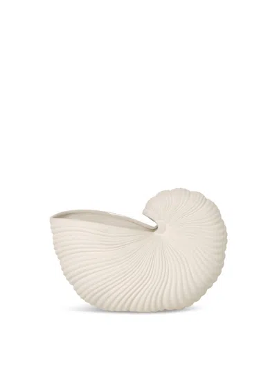 Ferm Living Shell Pot In Off-white