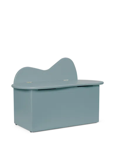 Ferm Living Slope Storage Bench In Blue