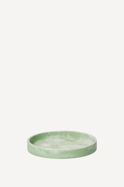 Ferm Living Small Round Mist Tray In Green
