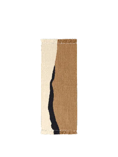 Ferm Living Soil Kelim Runner In Brown