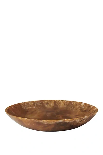 Ferm Living Sol Resin Salad Bowl In Brown