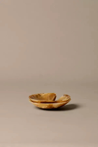 Ferm Living Sol Resin Salad Servers, Set Of 2 In Brown