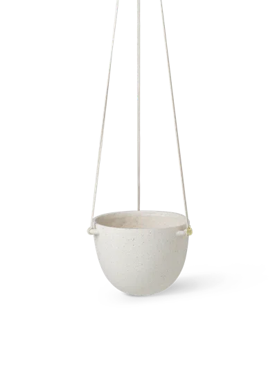 Ferm Living Speckle Hanging Pot In White