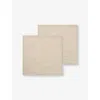 Ferm Living Natural Square Washed-linen Napkins Set Of Two In Natural