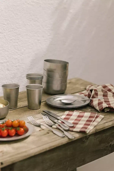 Ferm Living Stainless Steel Tumbled Cup In Silver