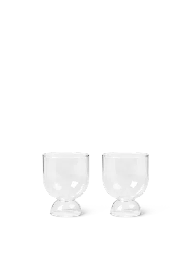 Ferm Living Still Glasses (set Of 2) In Transparent