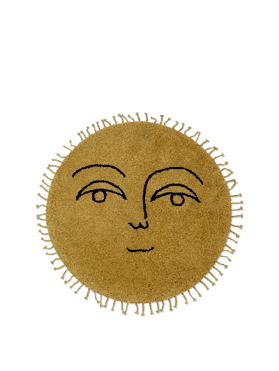 Ferm Living Sun Tufted Rug In Yellow