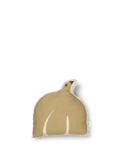 Ferm Living Swif Bird Cushion In Brown