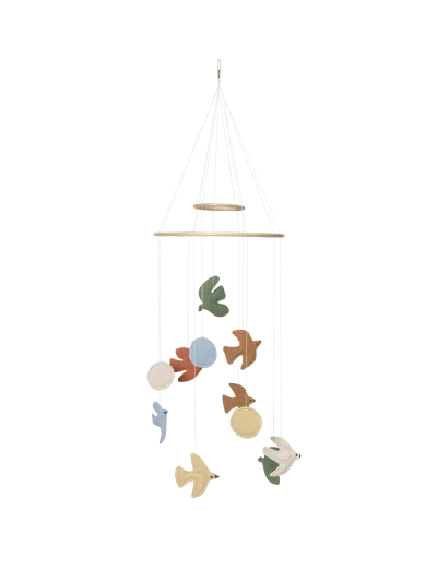 Ferm Living Swif Bird Mobile In Multi