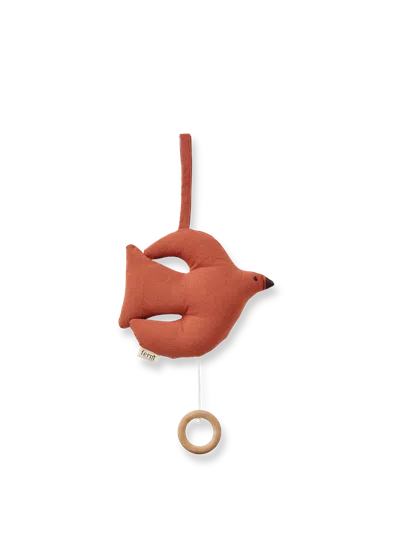 Ferm Living Swif Bird Music Mobile In Red