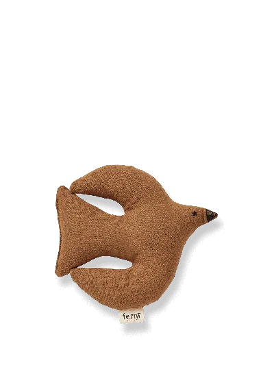 Ferm Living Swif Bird Soft Toy In Brown