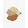 Ferm Living Multi Swift Bird Quilted Cotton Mat In Multi