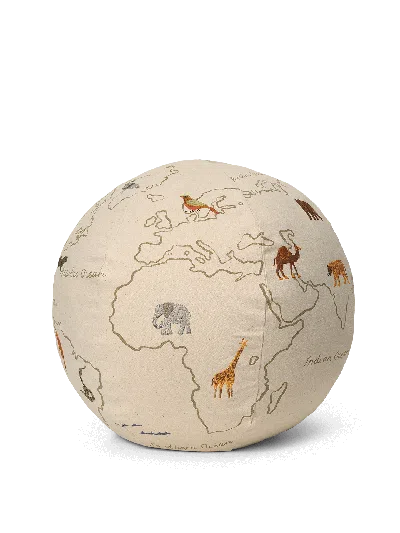 Ferm Living The World Pouf In Neutral