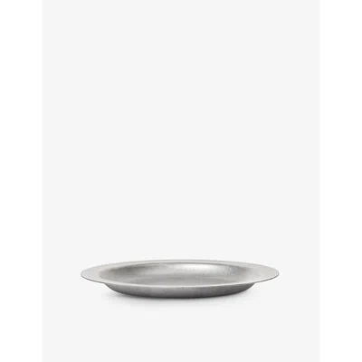 Ferm Living Stainless Steel Tumbled Stainless-steel Plate 20cm
