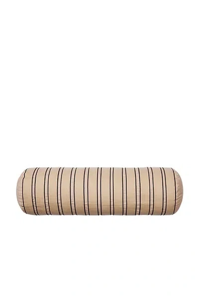 Ferm Living Twill Bolster Cushion In Nude