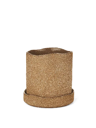 Ferm Living Uneru Pot In Brown