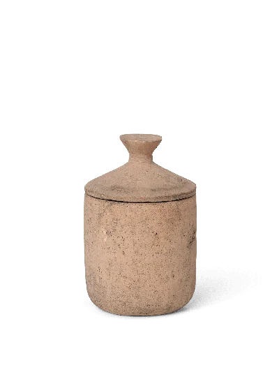 Ferm Living Ura Scented Candle In Brown